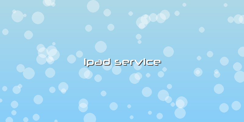 Ipad Service