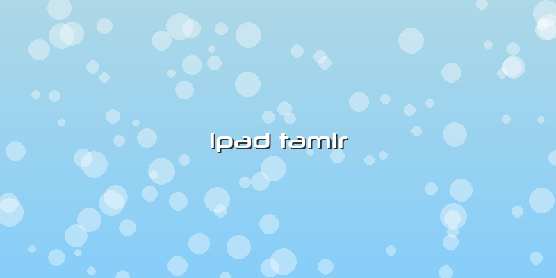 Ipad Tamir