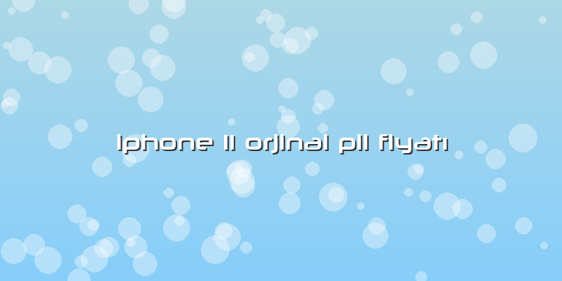 Iphone 11 Orjinal Pil FiyatÄ±