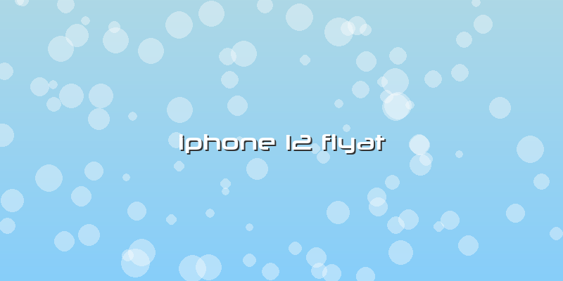 Iphone 12 Fiyat