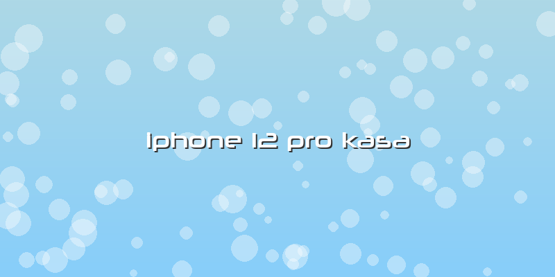 Iphone 12 Pro Kasa