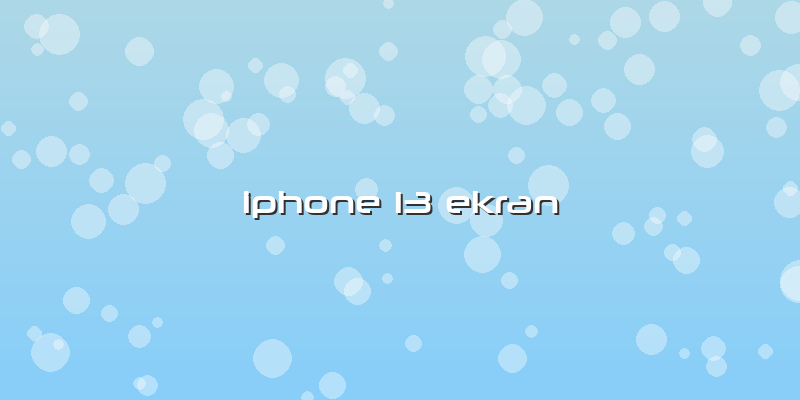Iphone 13 Ekran