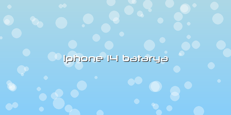 Iphone 14 Batarya