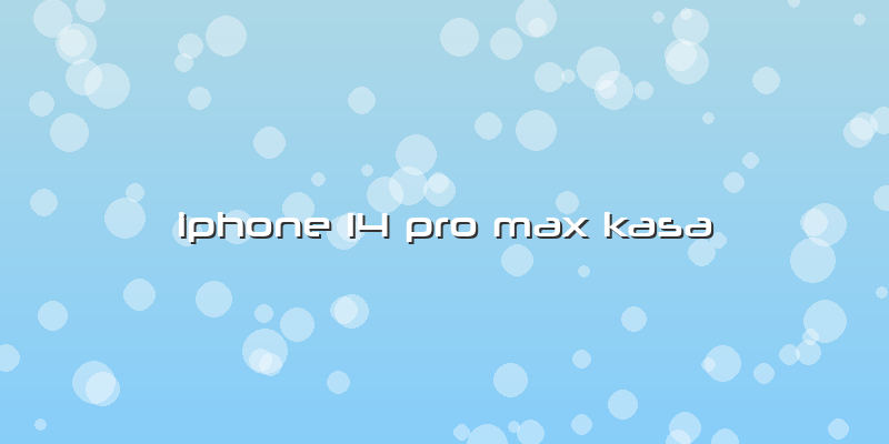 Iphone 14 Pro Max Kasa