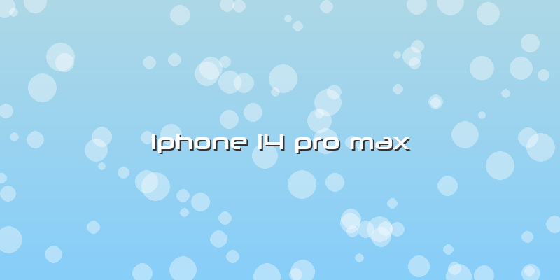 Ä±phone 14 Pro Max