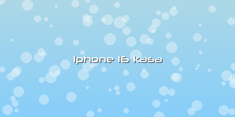 Iphone 16 Kasa