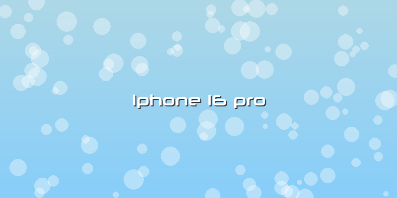 Iphone 16 Pro