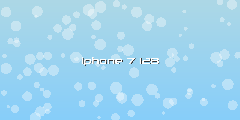 Iphone 7 128
