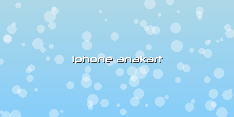 Iphone Anakart
