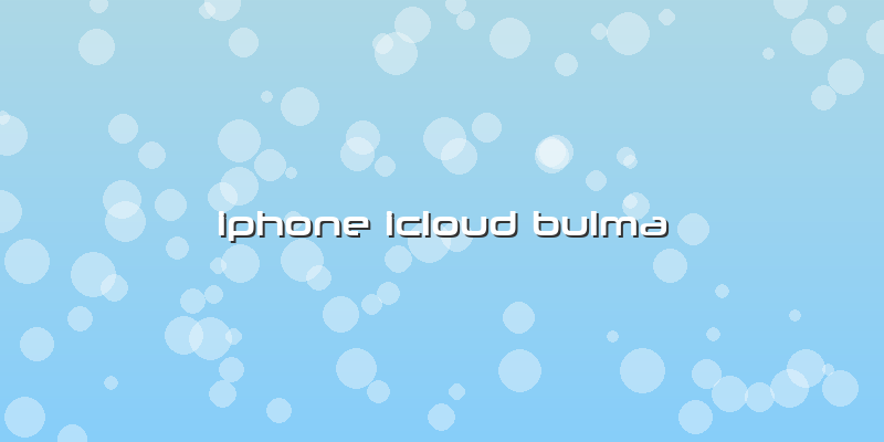 Iphone Icloud Bulma