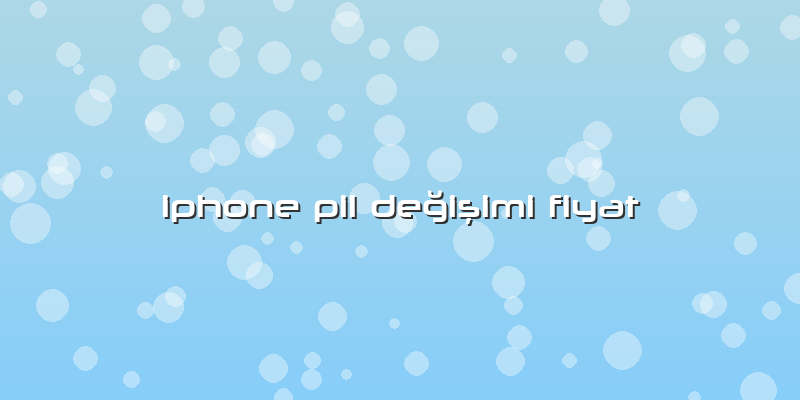 Iphone Pil DeÄŸiÅŸimi Fiyat