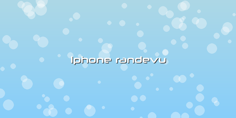 Iphone Randevu
