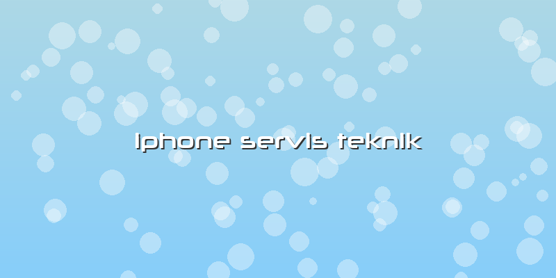 Iphone Servis Teknik