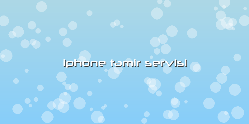 Iphone Tamir Servisi