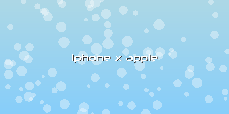 Iphone X Apple