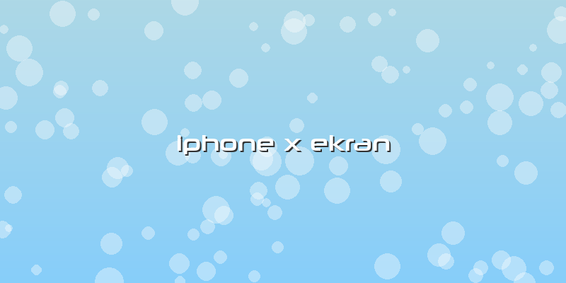 Iphone X Ekran