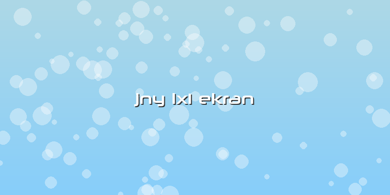 Jny Lx1 Ekran