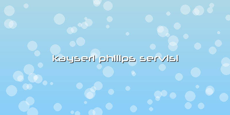 Kayseri Philips Servisi