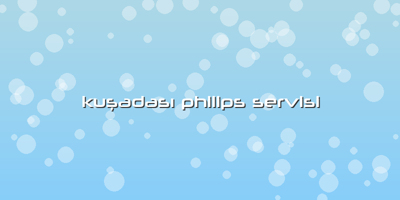 Kuşadası Philips Servisi