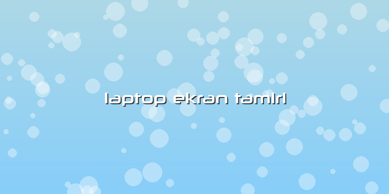 Laptop Ekran Tamiri