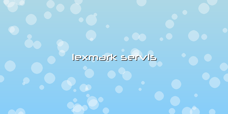 Lexmark  Servis