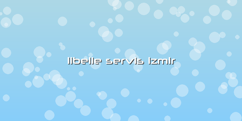 Libelle Servis Izmir