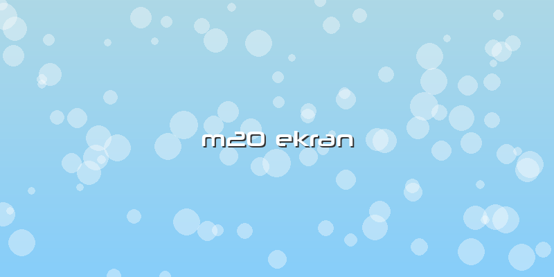 M20 Ekran