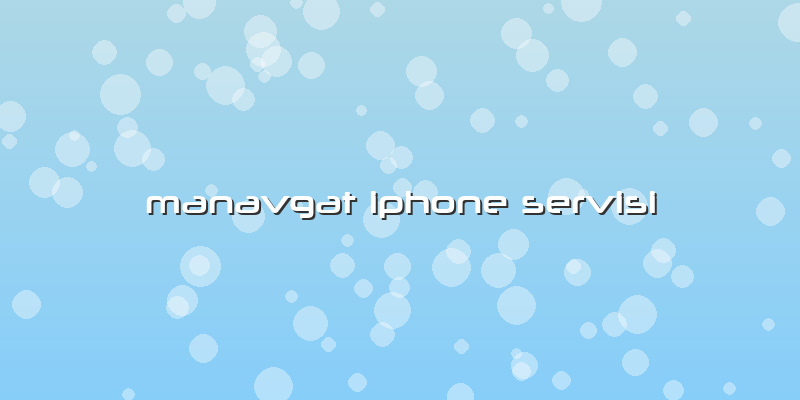 Manavgat Iphone Servisi