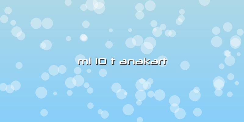 Mi 10 T Anakart
