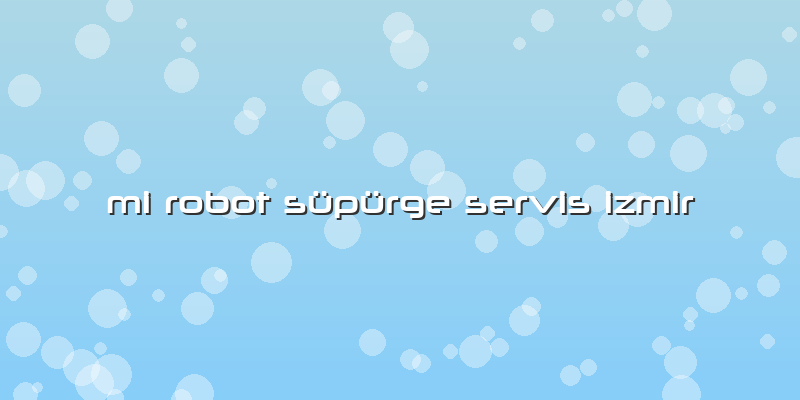 Mi Robot Süpürge Servis Izmir