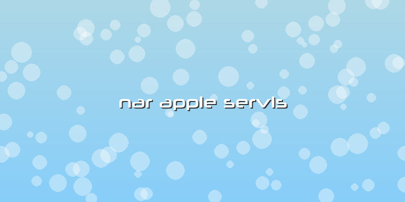 Nar Apple Servis