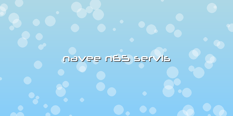 Navee N65 Servis