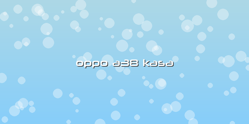 Oppo A38 Kasa