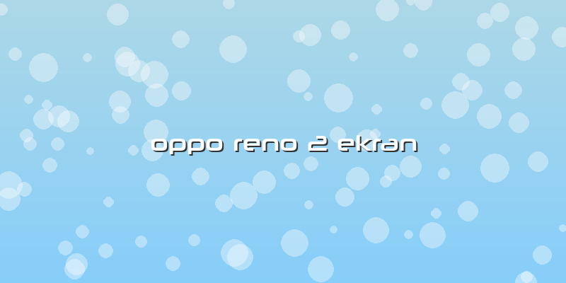 Oppo Reno 2 Ekran
