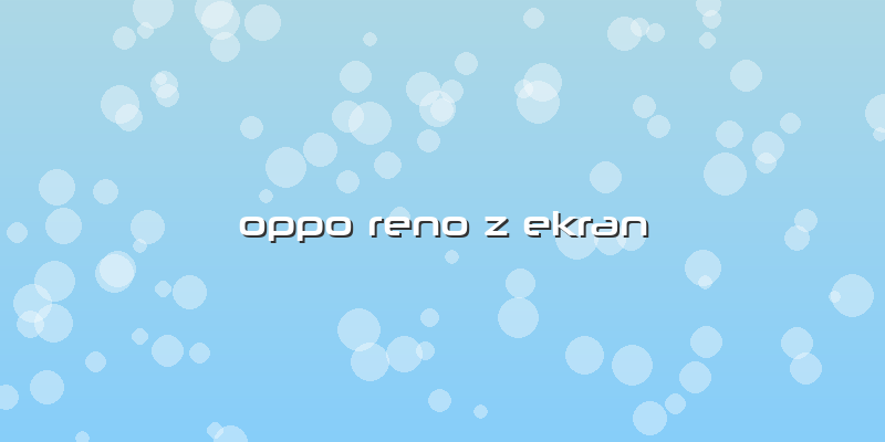 Oppo Reno Z Ekran