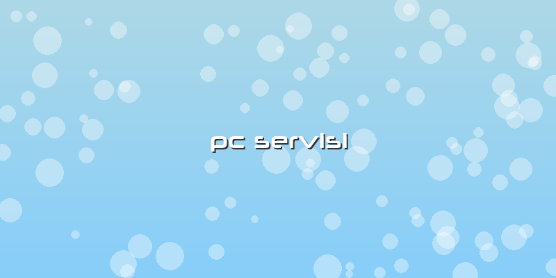 Pc Servisi