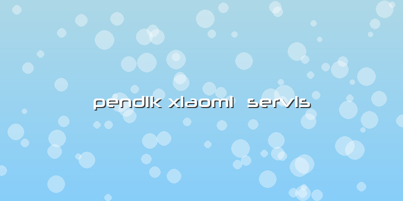 Pendik Xiaomi  Servis