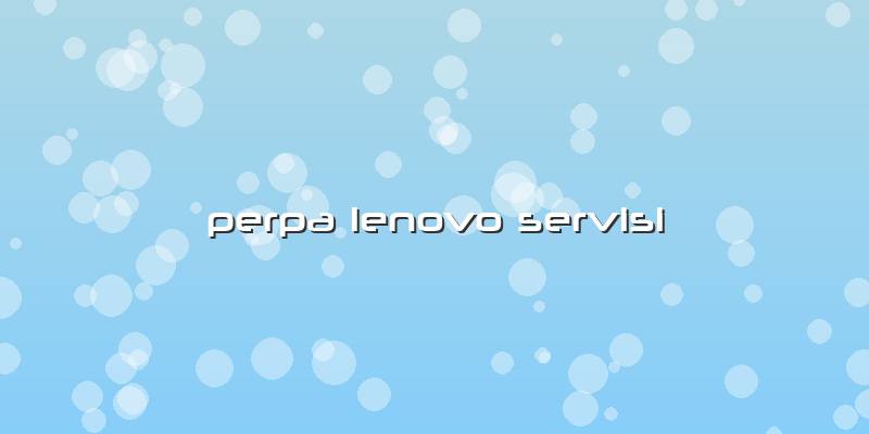 Perpa Lenovo Servisi