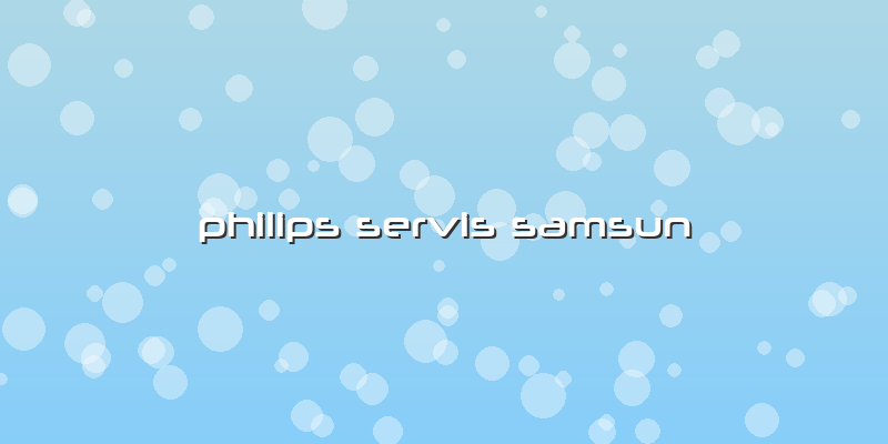 Philips Servis Samsun