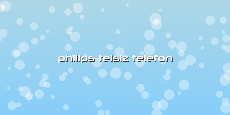 Philips Telsiz Telefon