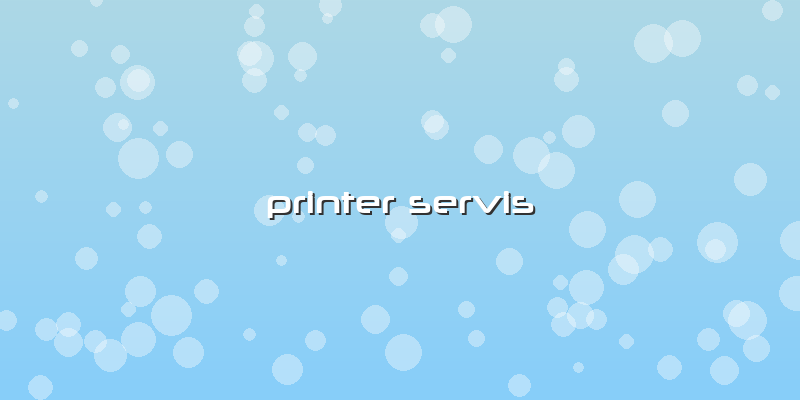 Printer Servis