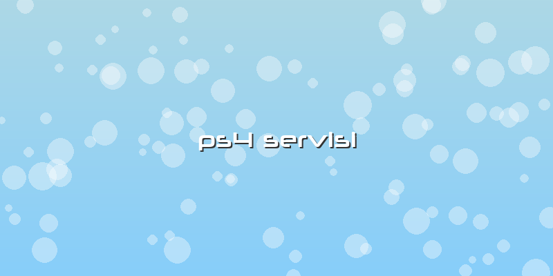 Ps4 Servisi