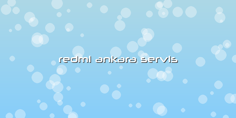 Redmi Ankara Servis