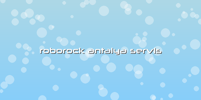 Roborock Antalya Servis