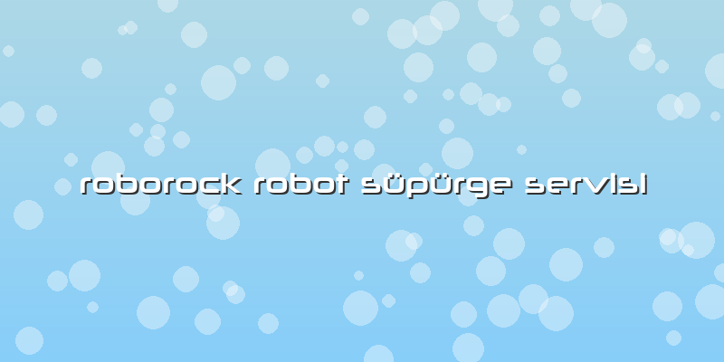 Roborock Robot Süpürge Servisi