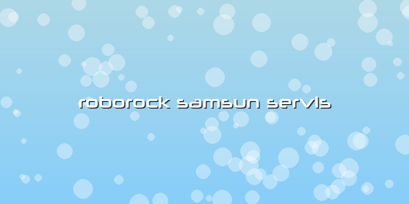 Roborock Samsun Servis