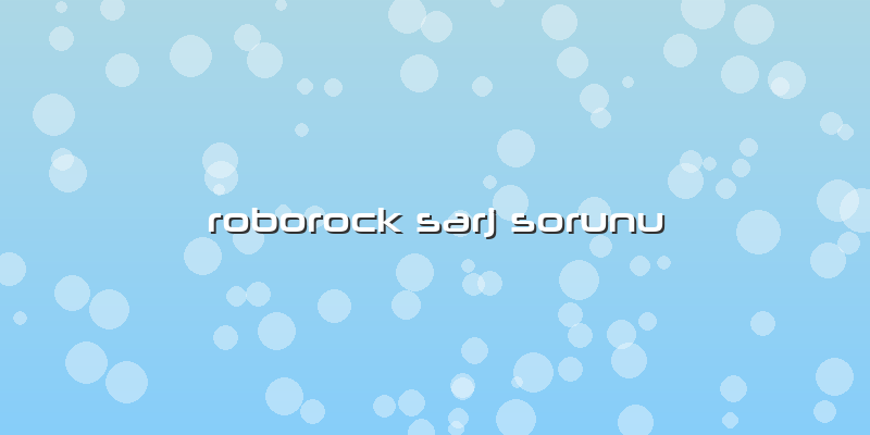 Roborock Sarj Sorunu