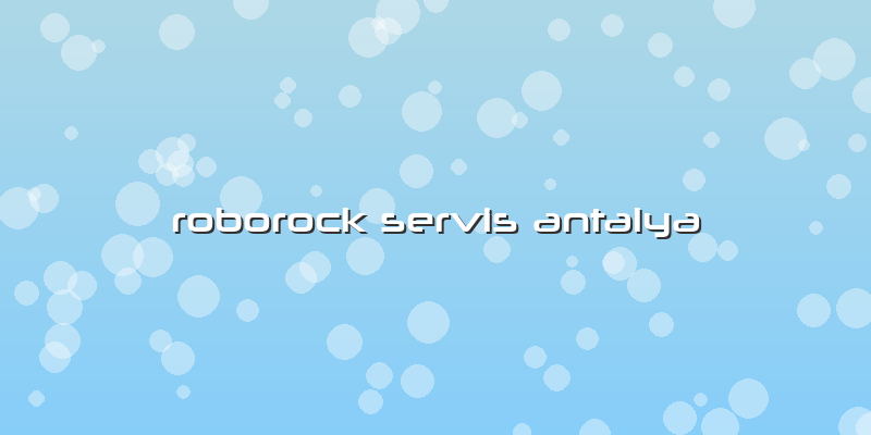 Roborock Servis Antalya