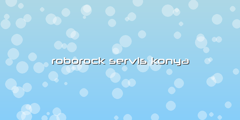 Roborock Servis Konya