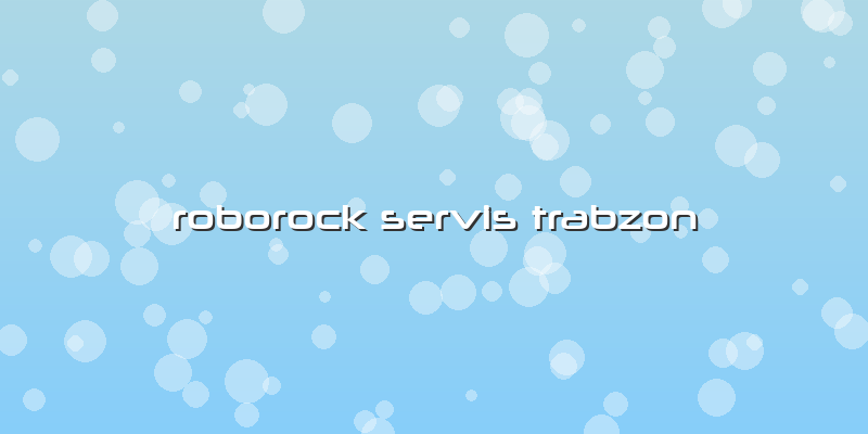 Roborock Servis Trabzon